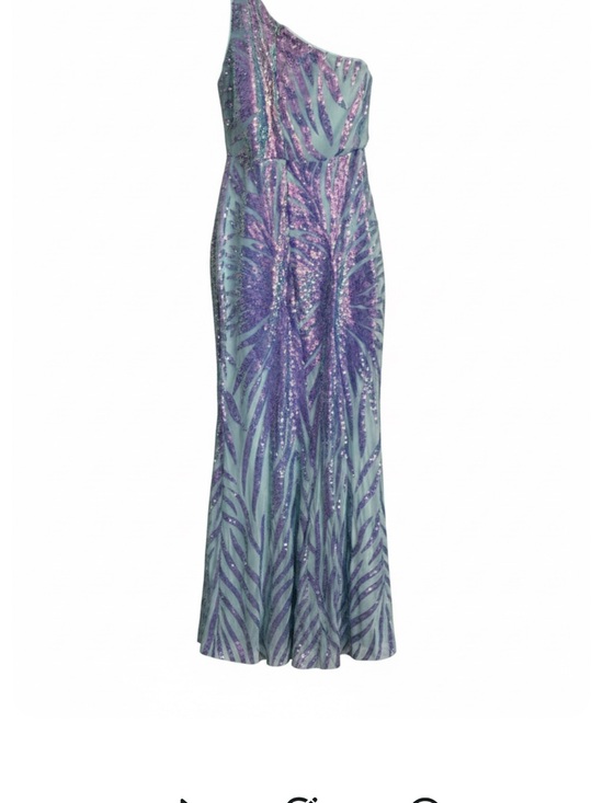 Amazon Dresses & Skirts - Glam One-Shoulder mermaid sequin gown M